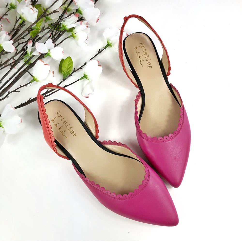 ARTELIER NICOLE MILLER Slingback Flats